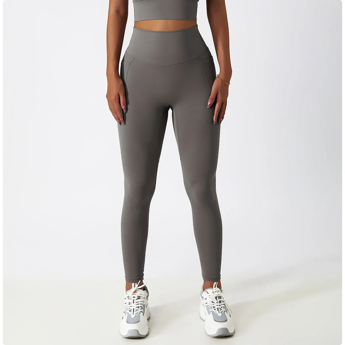 0222. Ella-Flex™ Side Pockets Full Length Legging