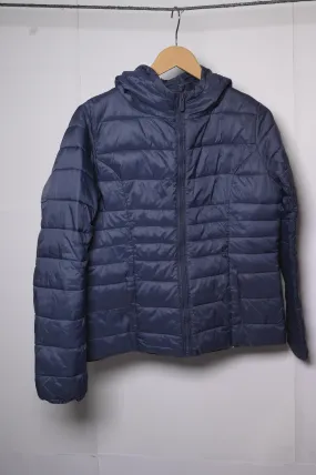 17&Co Unisex Blue Puffer Jacket - Medium