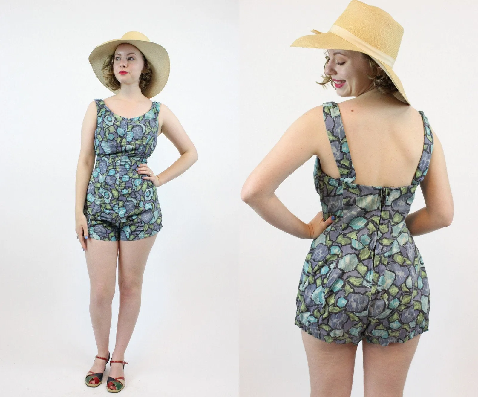 1950s ROSE MARIE REID one piece swimsuit small medium | new spring summer