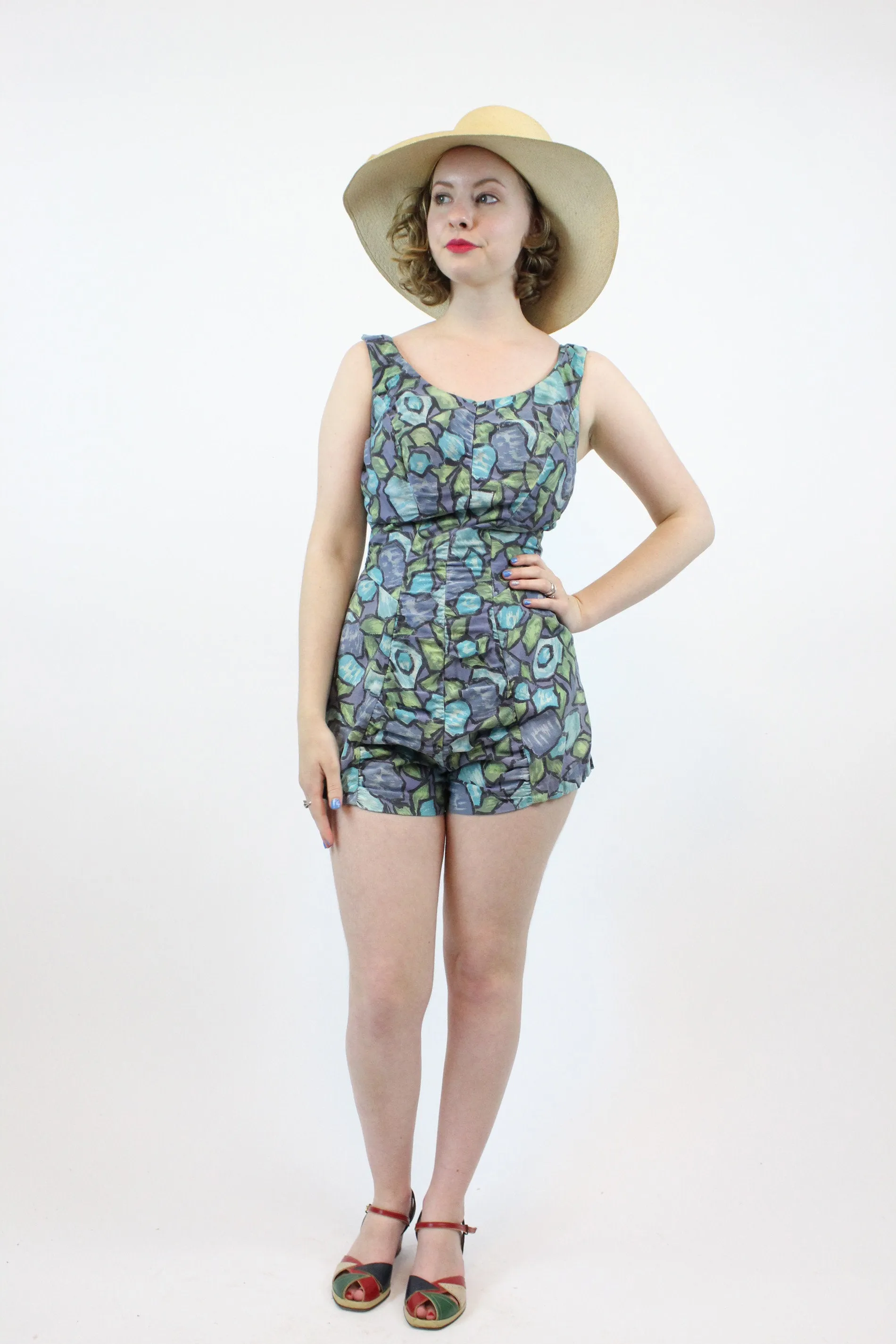 1950s ROSE MARIE REID one piece swimsuit small medium | new spring summer