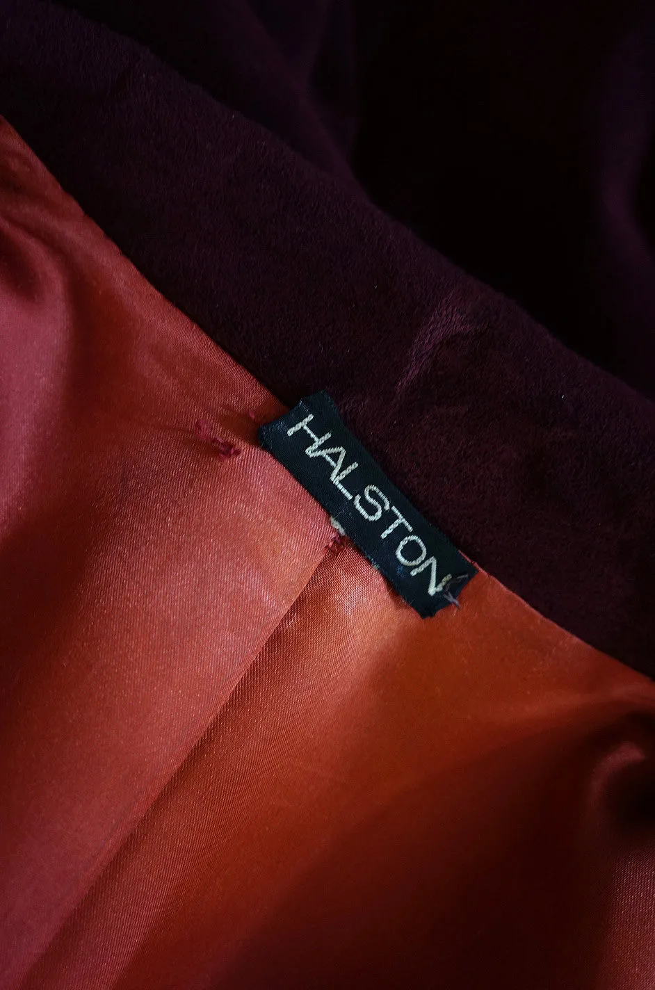 1972 Halston Ultra Suede Trench Coat