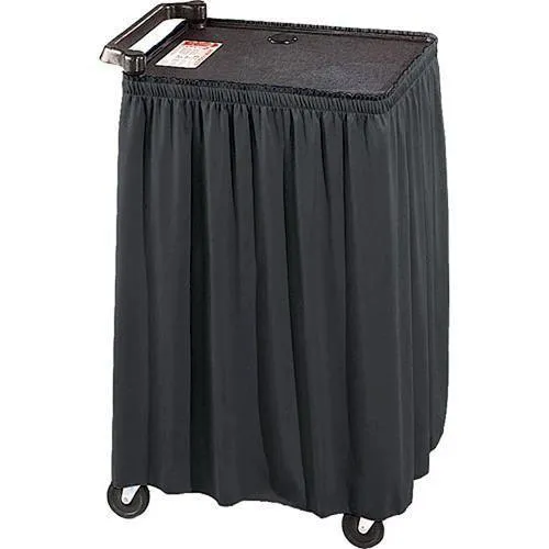 22" x 66" Poly Premier AV Cart Skirt