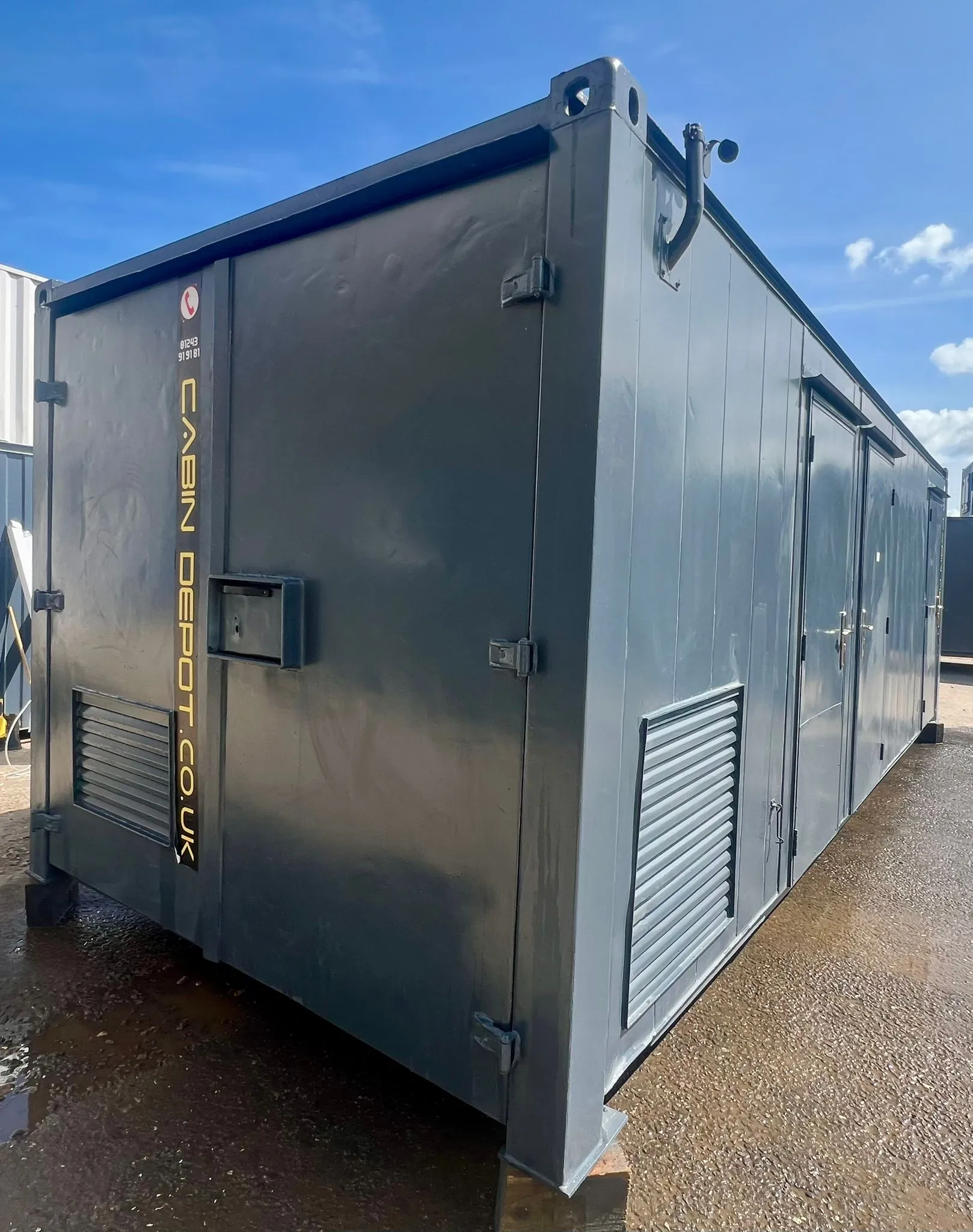 24x9ft | Static Welfare Unit | Canteen, Office, Toilet & 10KVA Generator | Welfare | Anti-Vandal | No 992