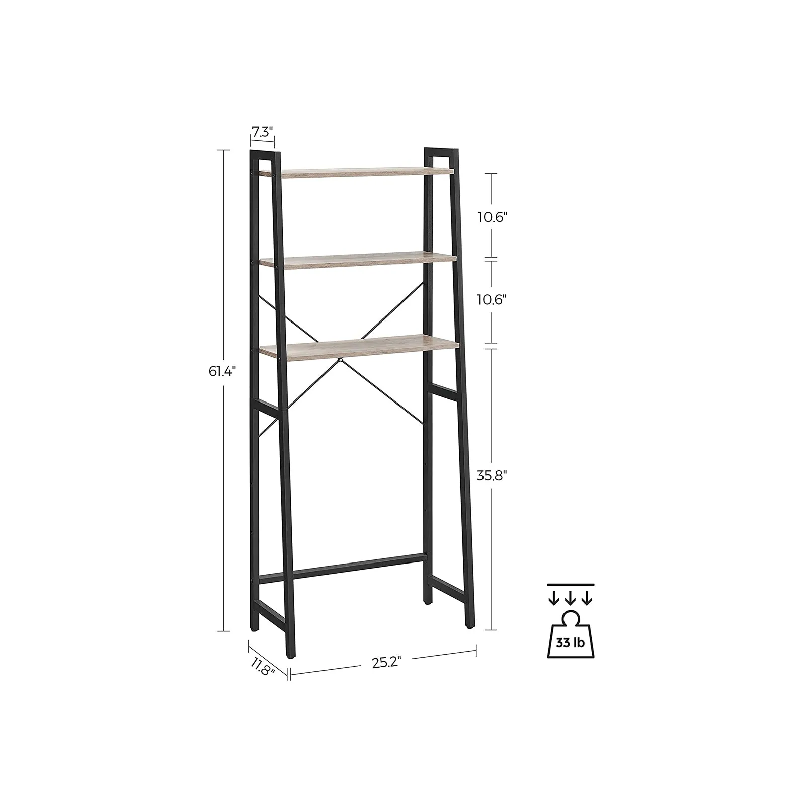 3-Tier Bathroom Storage Shelf