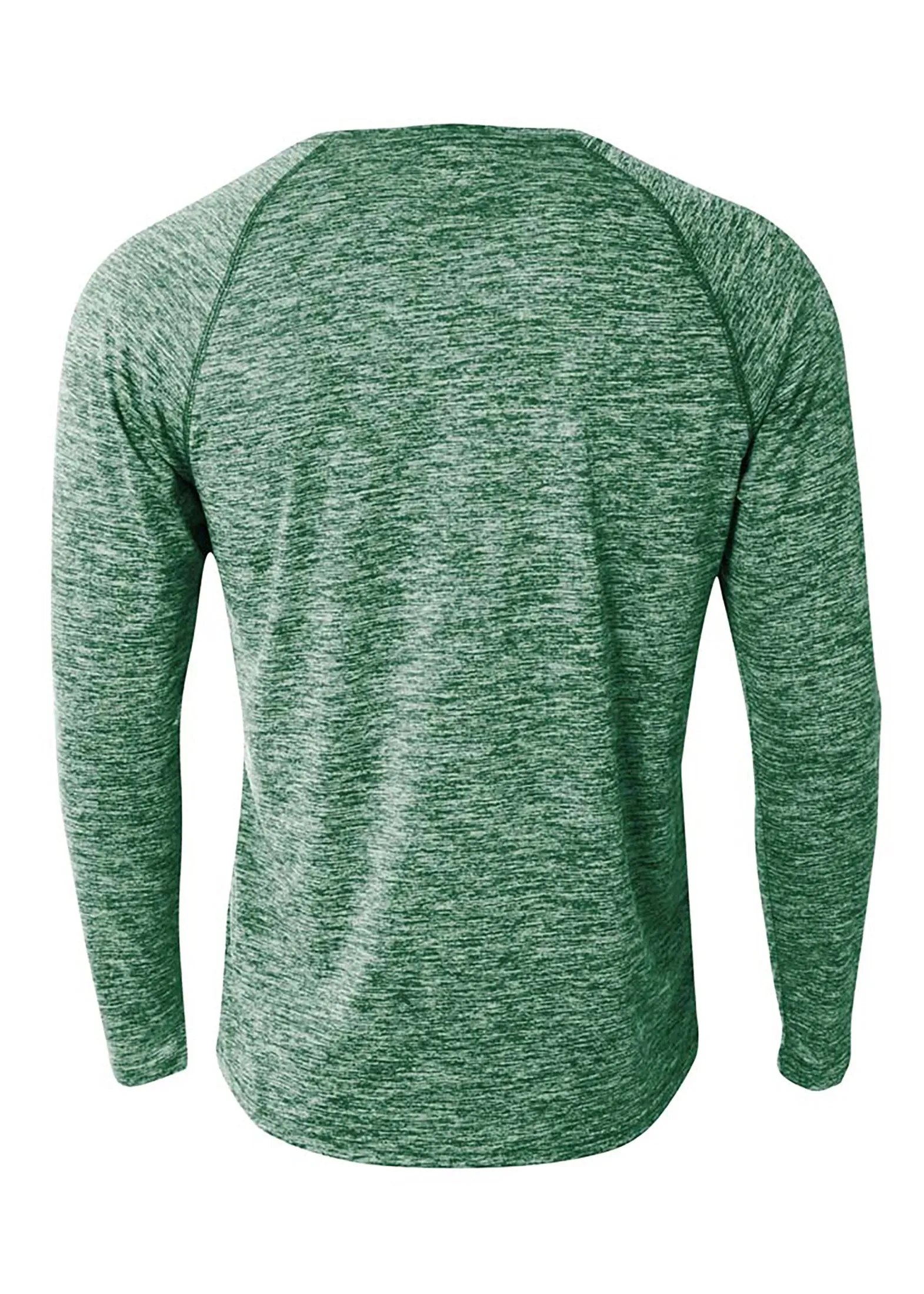 A4 Mens Long Sleeve Raglan Space Dye