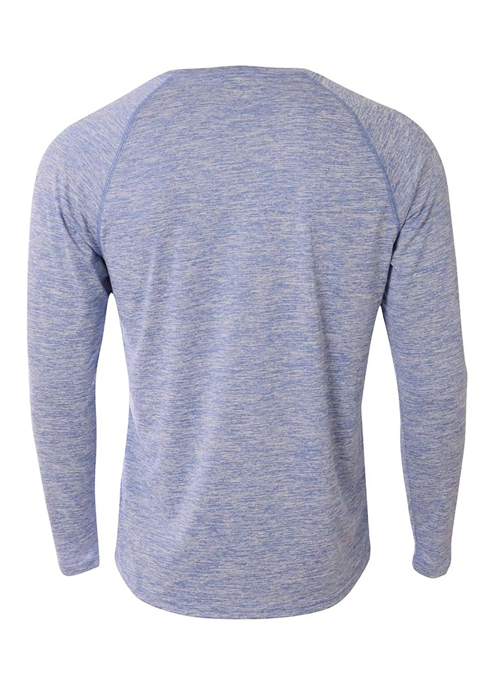 A4 Mens Long Sleeve Raglan Space Dye