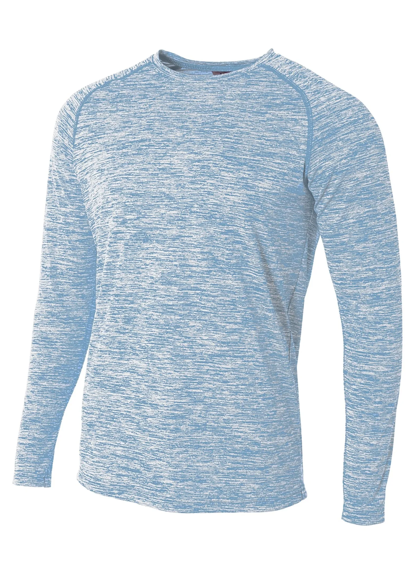 A4 Mens Long Sleeve Raglan Space Dye