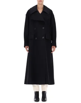 Alberta Ferretti V-Neck Long Coat