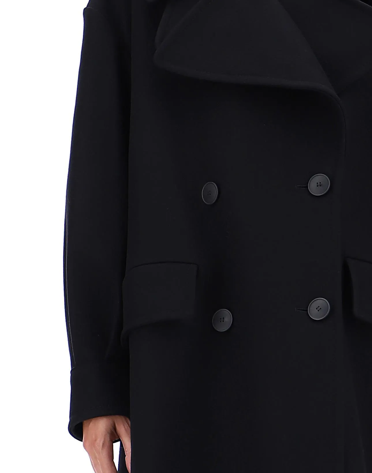 Alberta Ferretti V-Neck Long Coat