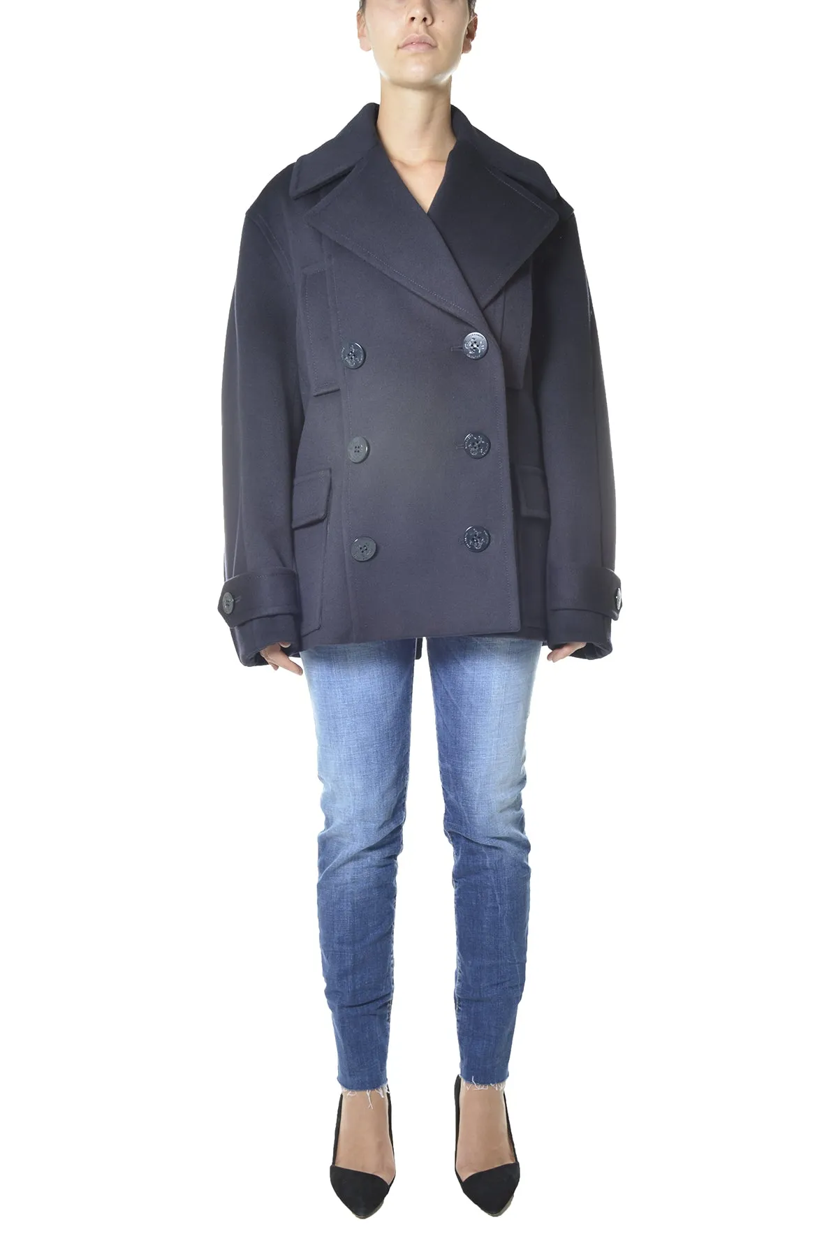 Alexandre Vauthier Oversized Buttoned Coat