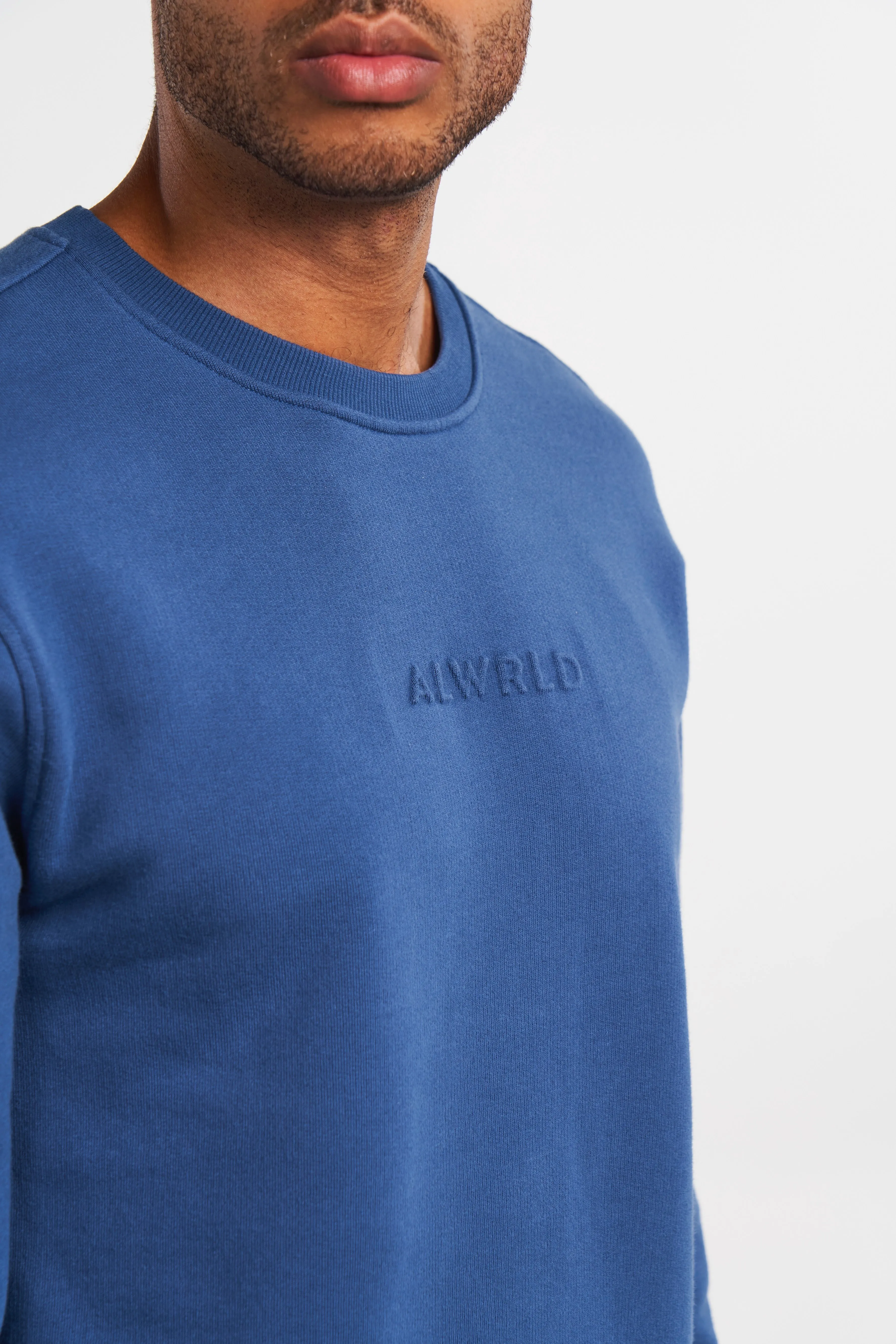 ALSPRT Embossed Sweatshirt - Blue