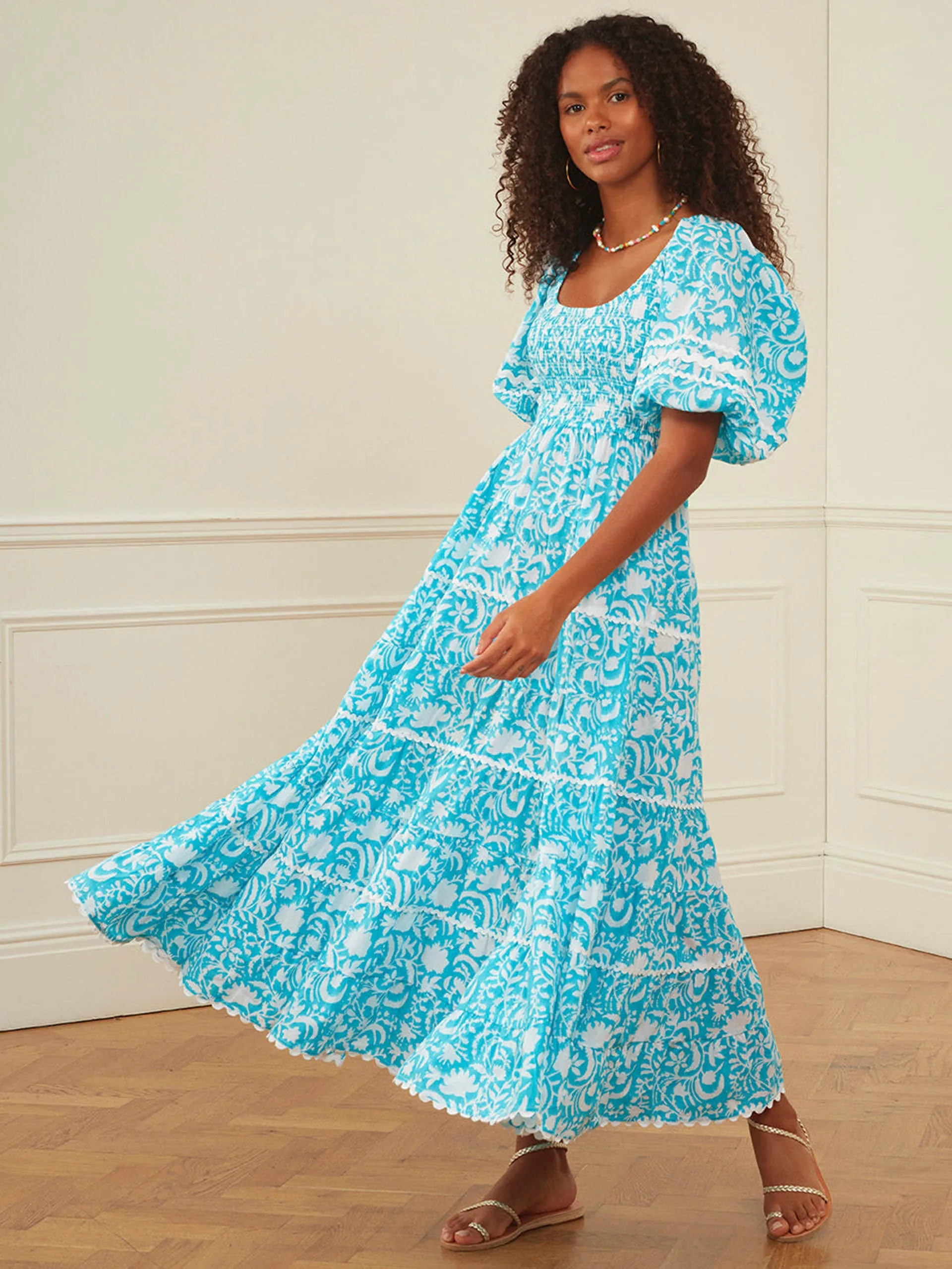 Aqua begonia angelina dress