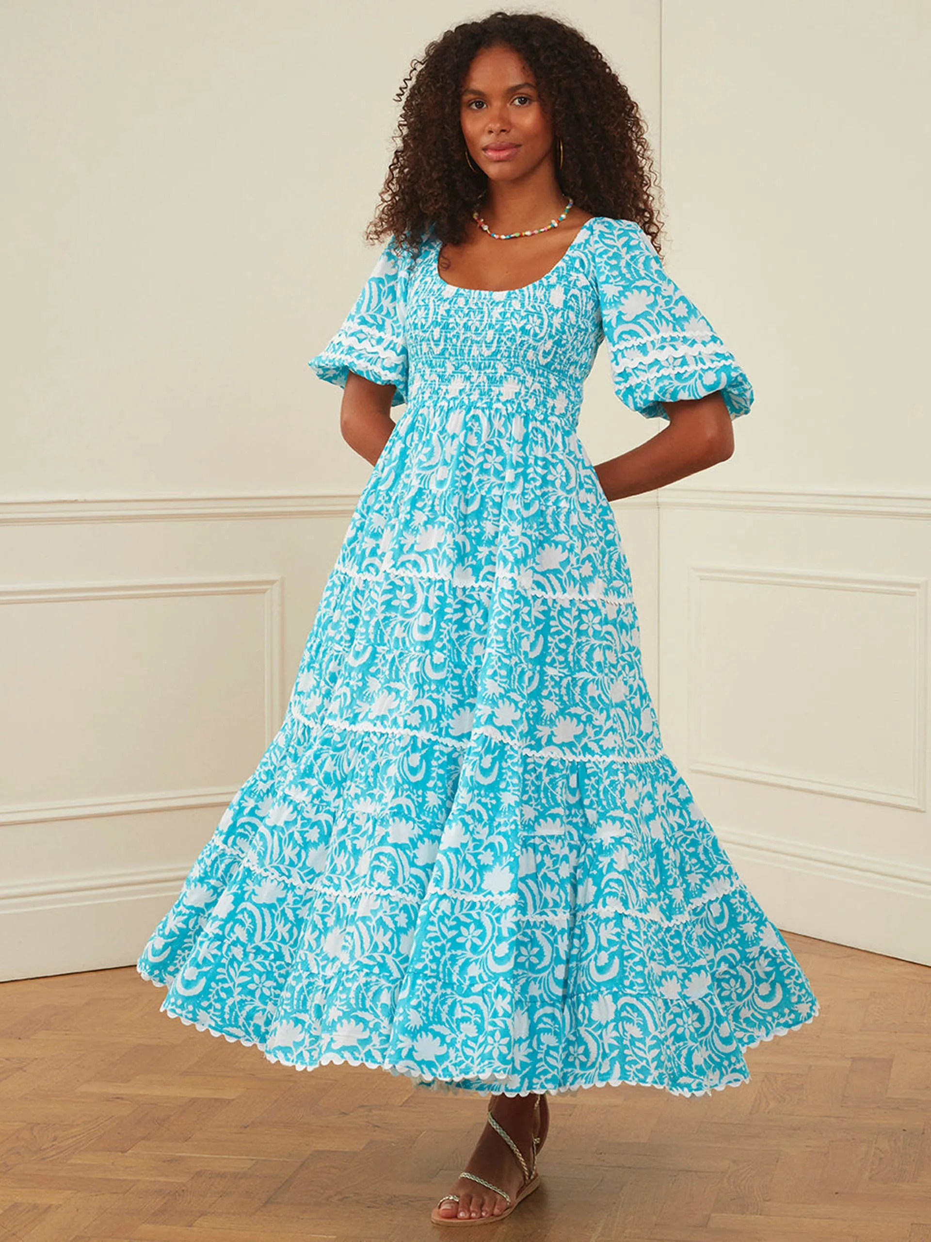 Aqua begonia angelina dress