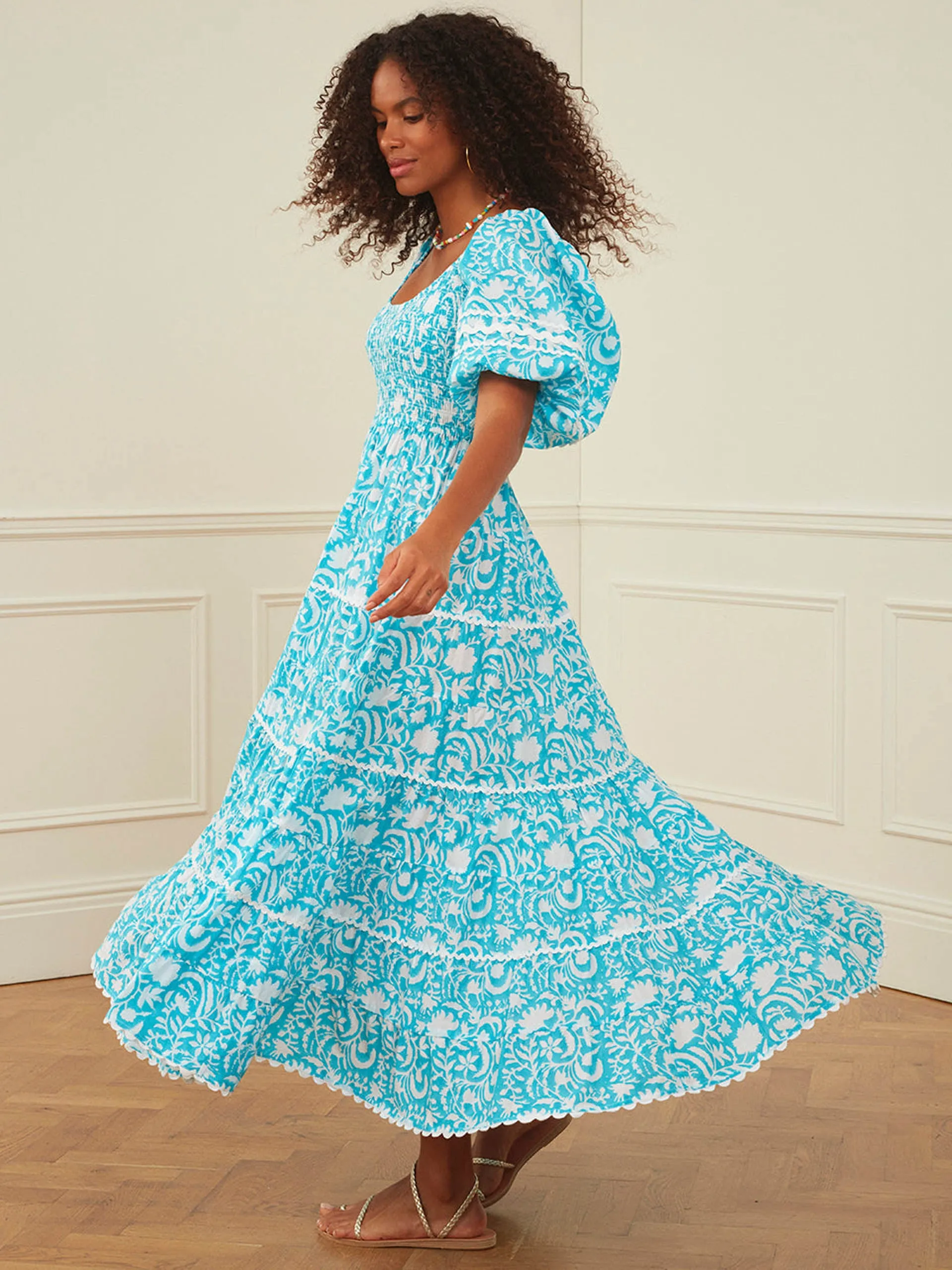 Aqua begonia angelina dress