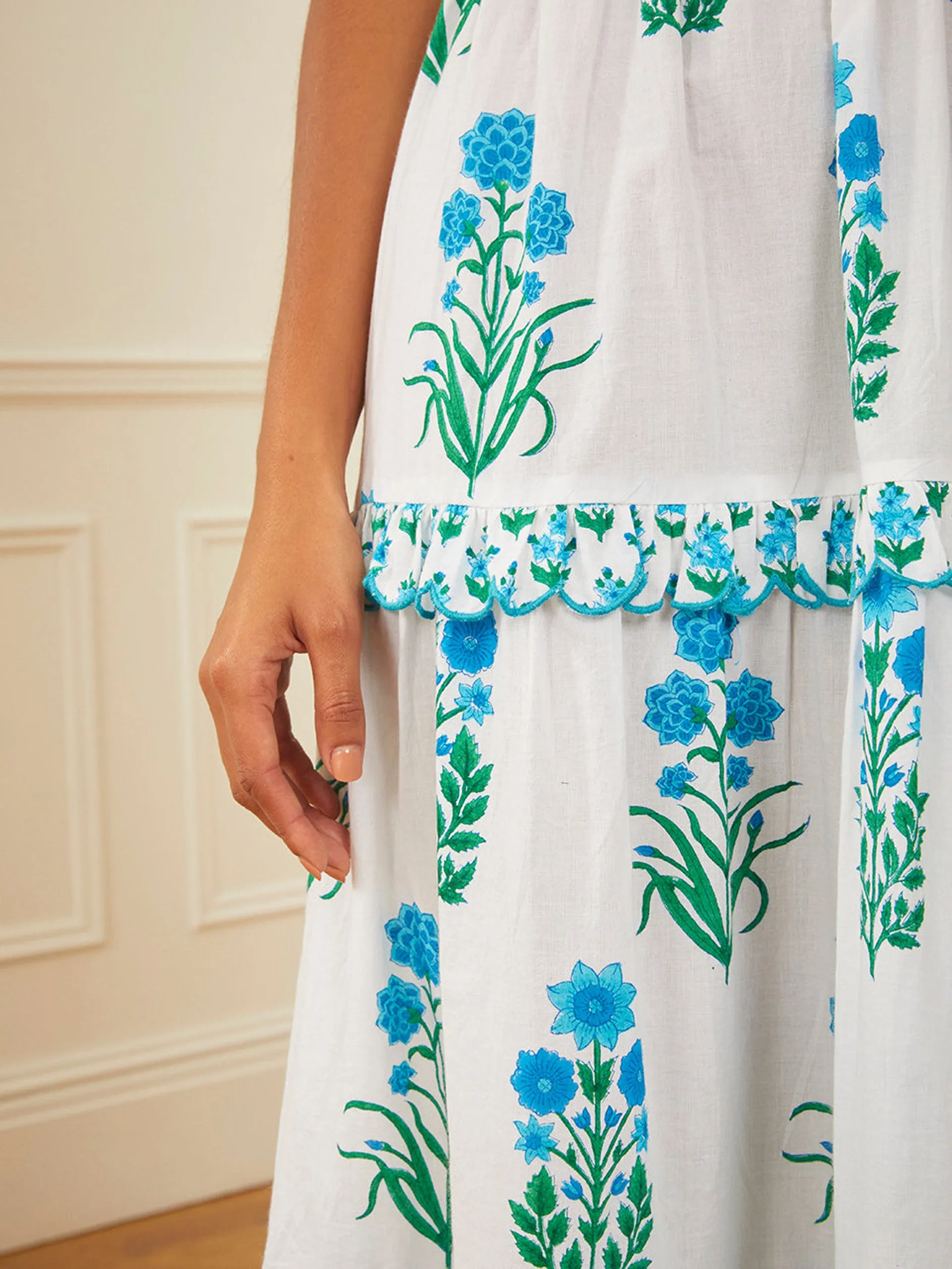 Aqua botanical athens dress