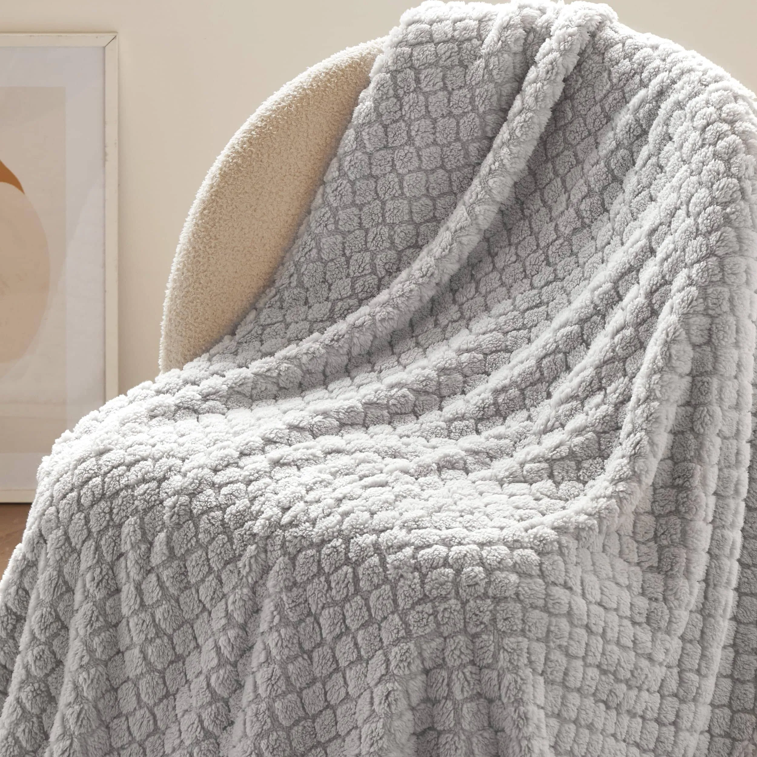 Arch Shaggy Sherpa Fleece Blanket