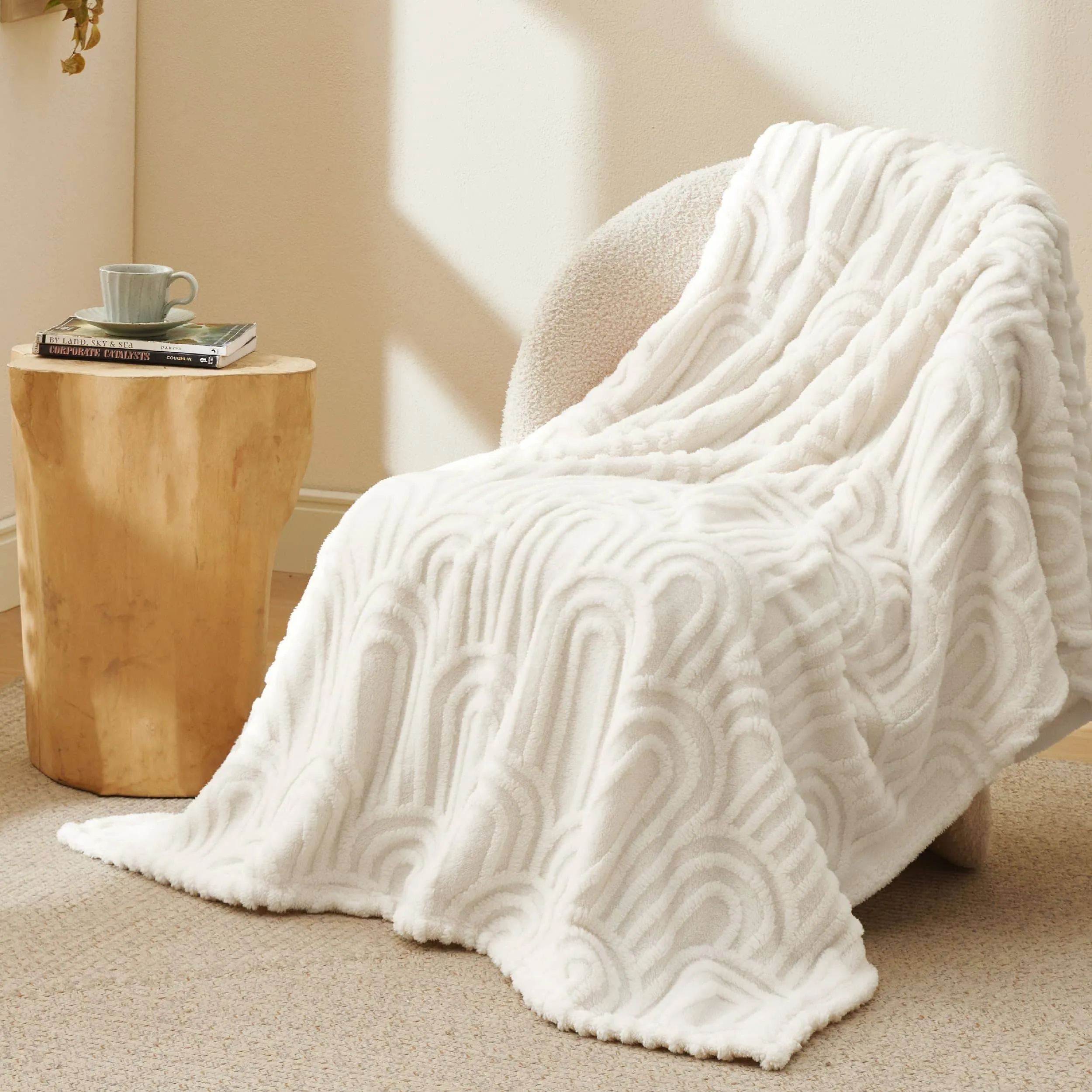 Arch Shaggy Sherpa Fleece Blanket