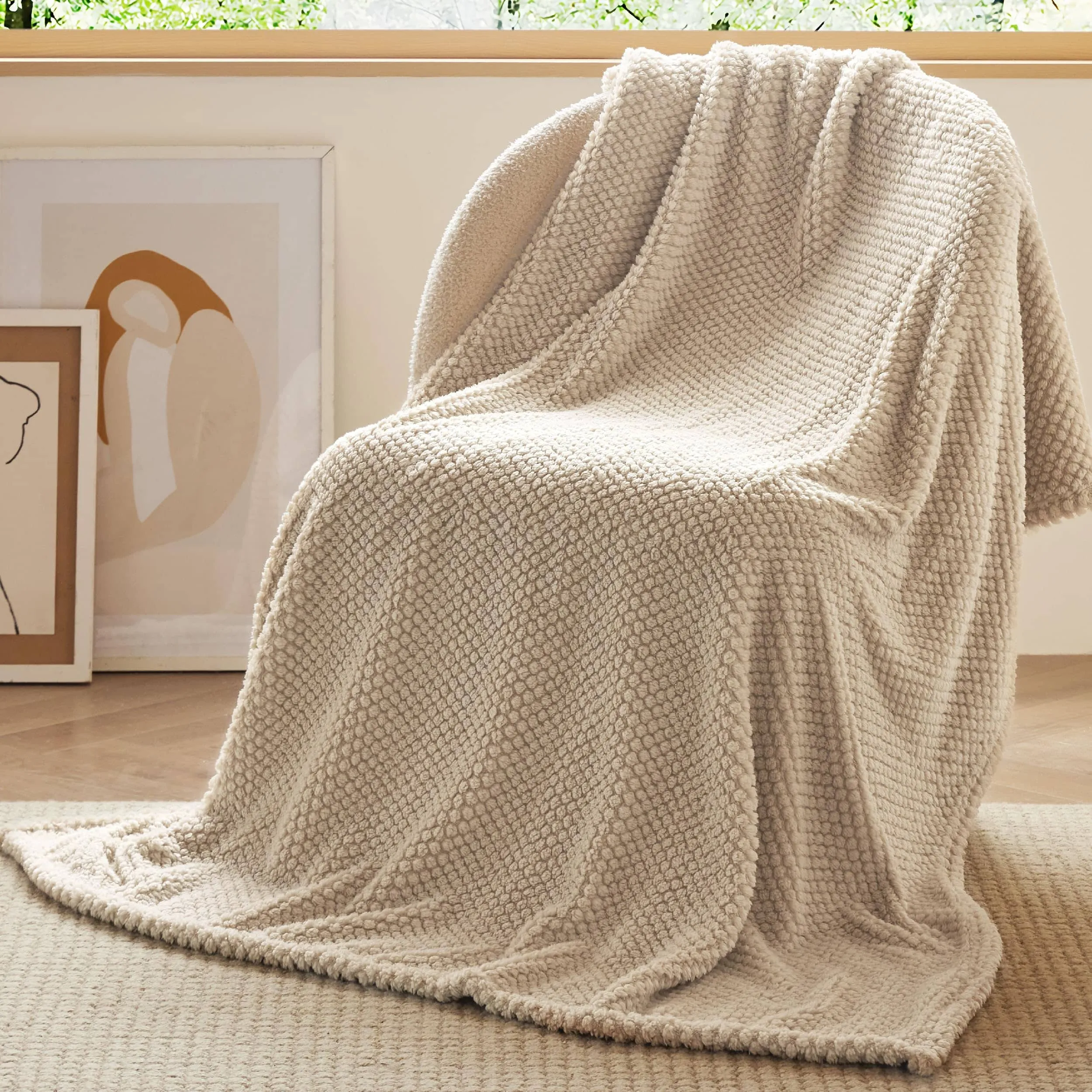 Arch Shaggy Sherpa Fleece Blanket