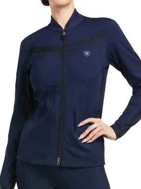 ARIAT Ascent Full Zip Sweatshirt - Womens - Navy