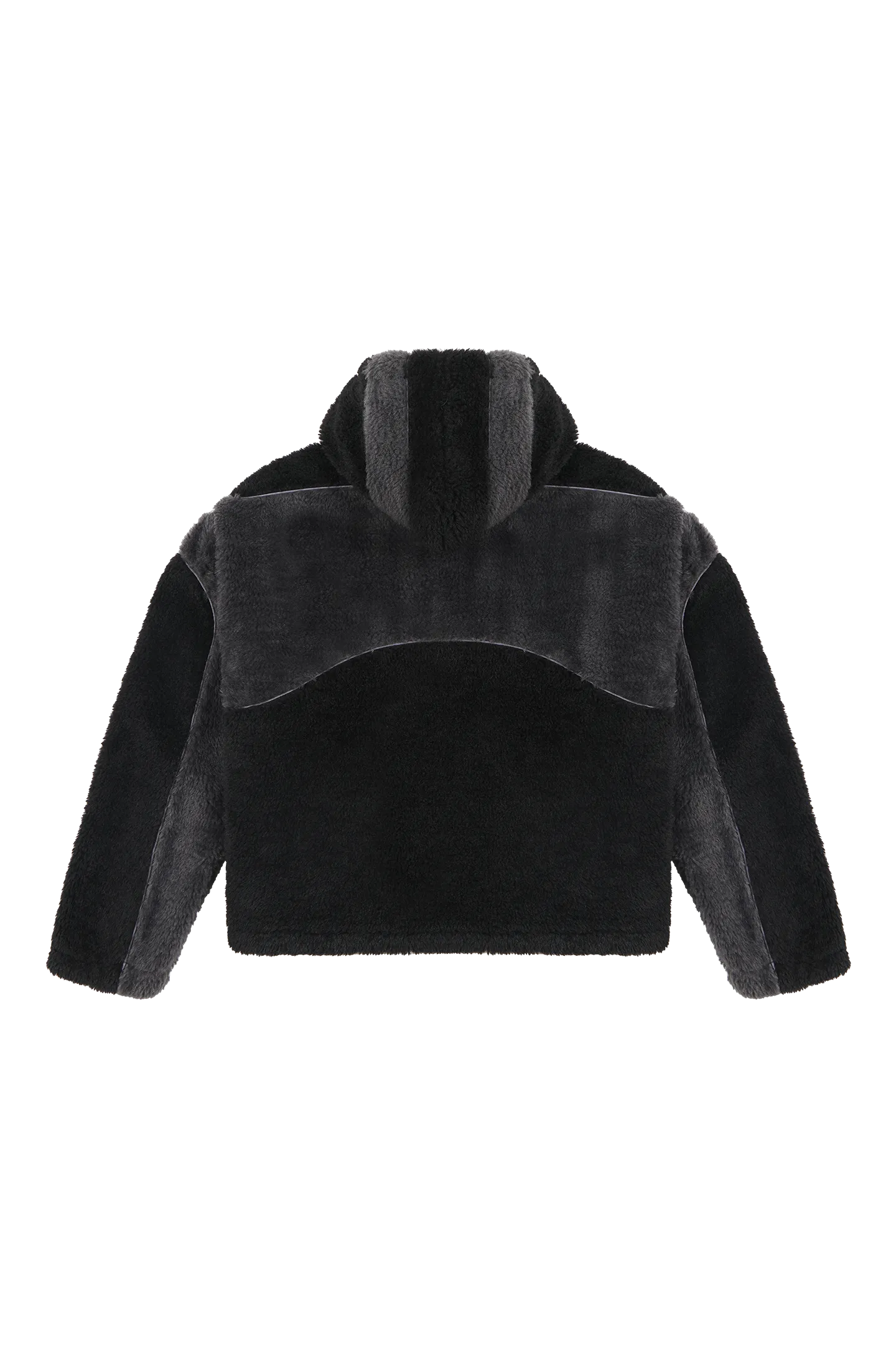 Ash Black Basic Fleece Jacket