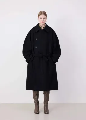 ASYMMETRICAL BATHROBE COAT