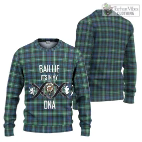 Baillie Ancient Tartan Ugly Sweater with Family Crest DNA In Me Style