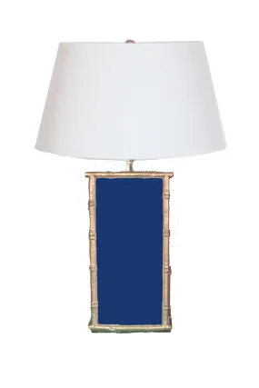 Bamboo in Navy Lamp