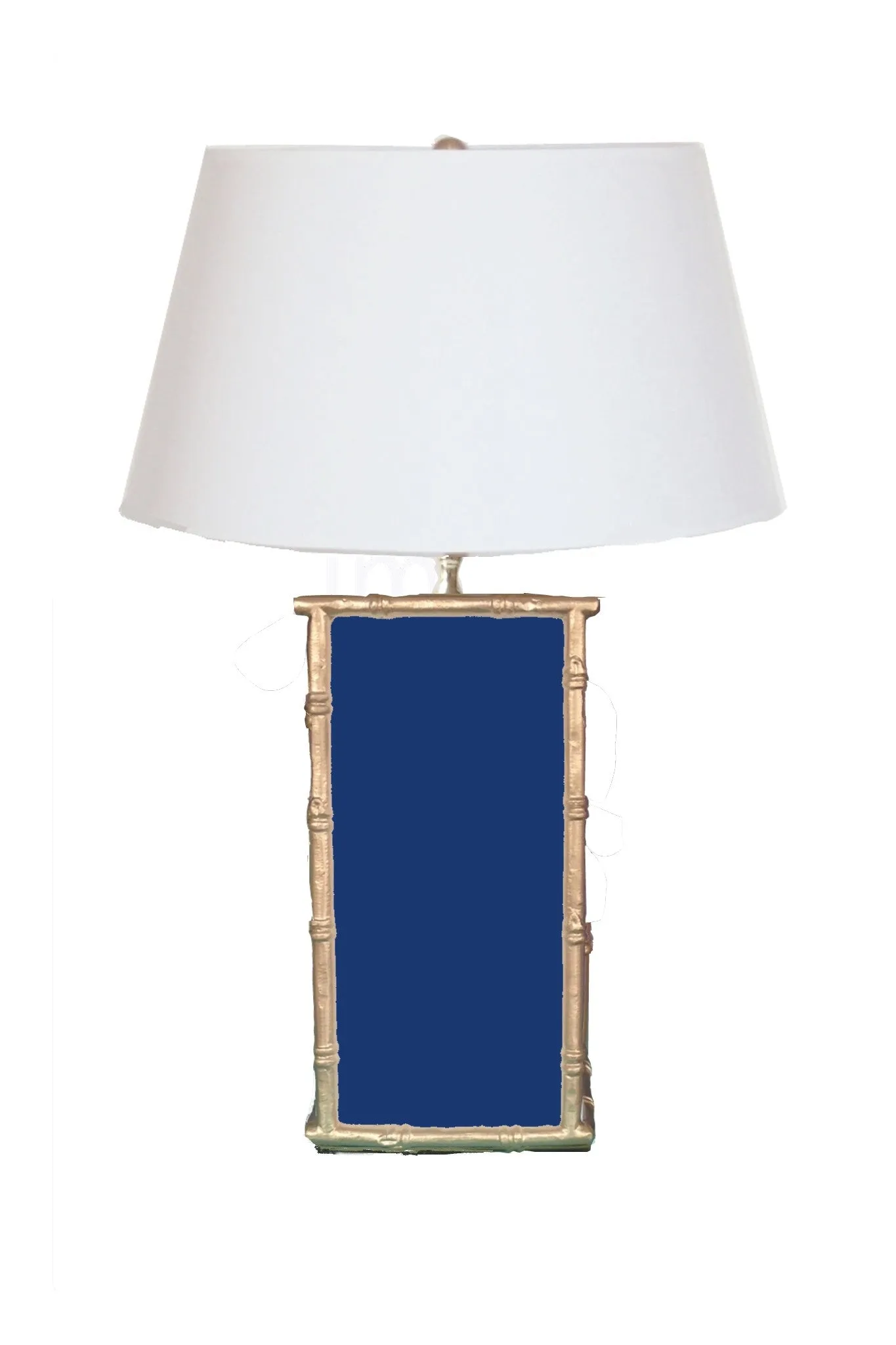 Bamboo in Navy Lamp