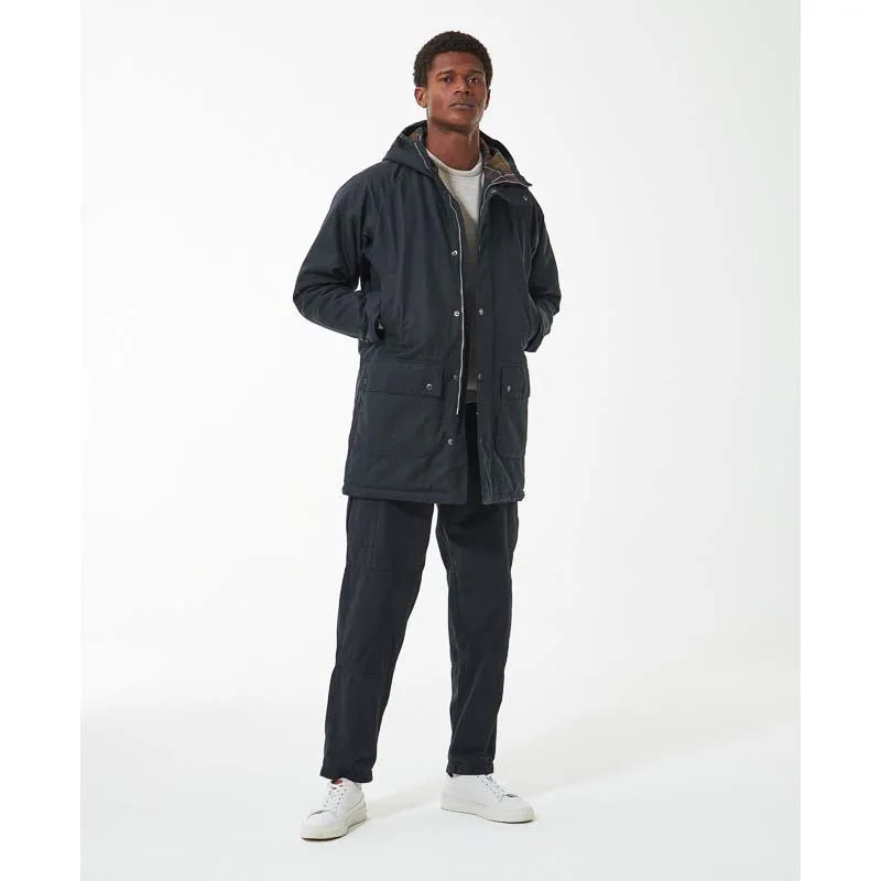 Barbour Wax Mens Parka - Navy