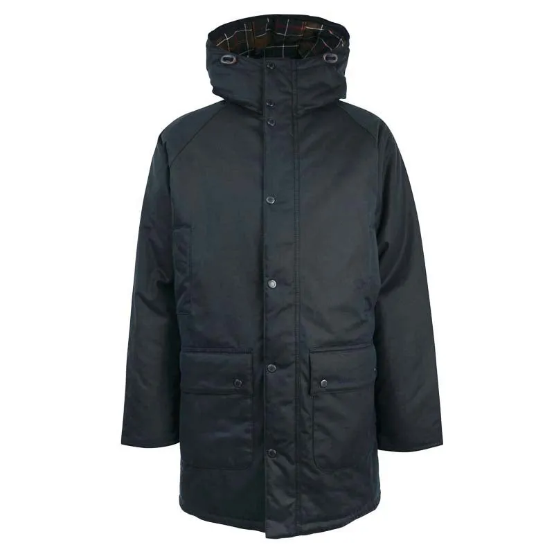 Barbour Wax Mens Parka - Navy