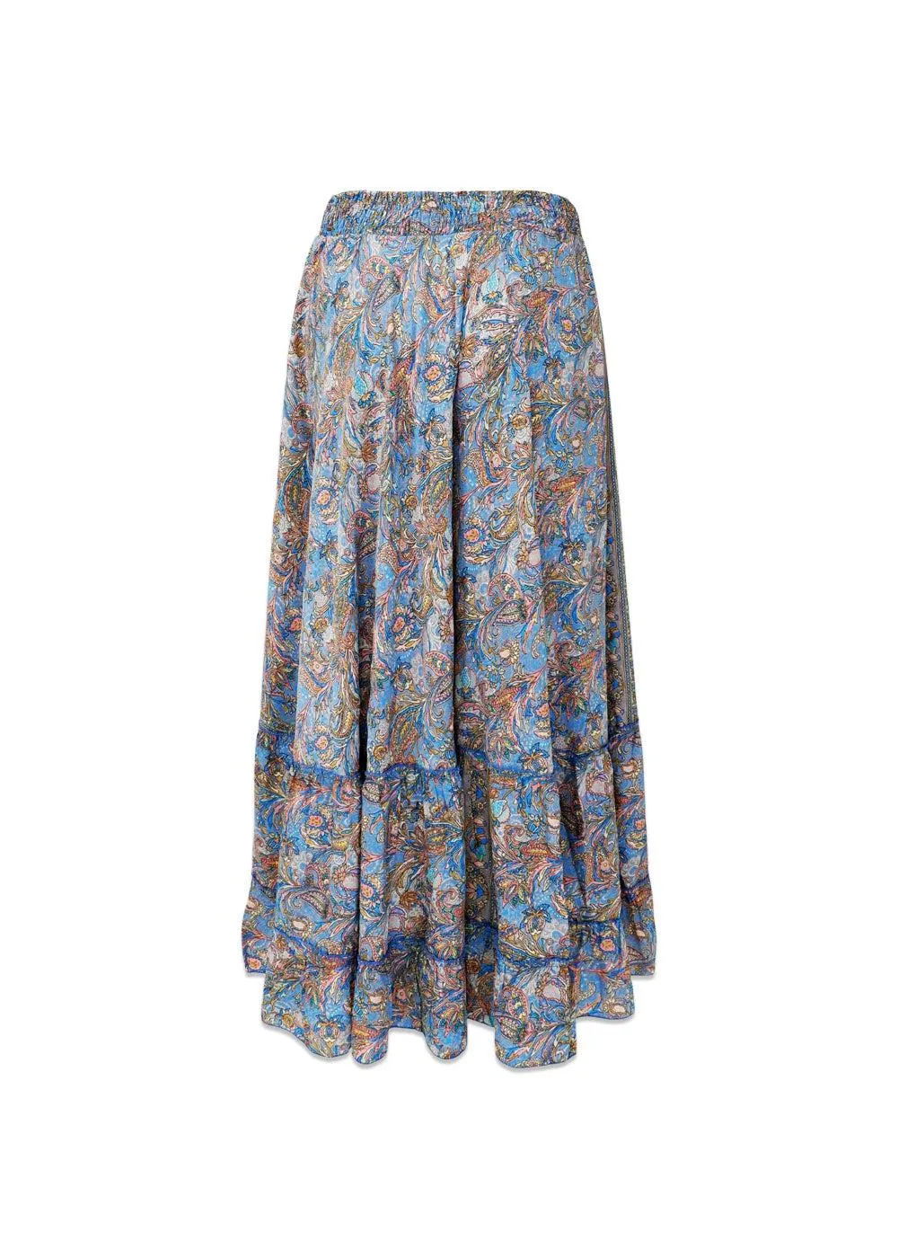 BCLUNA maxi frill skirt - Aqua Tropic