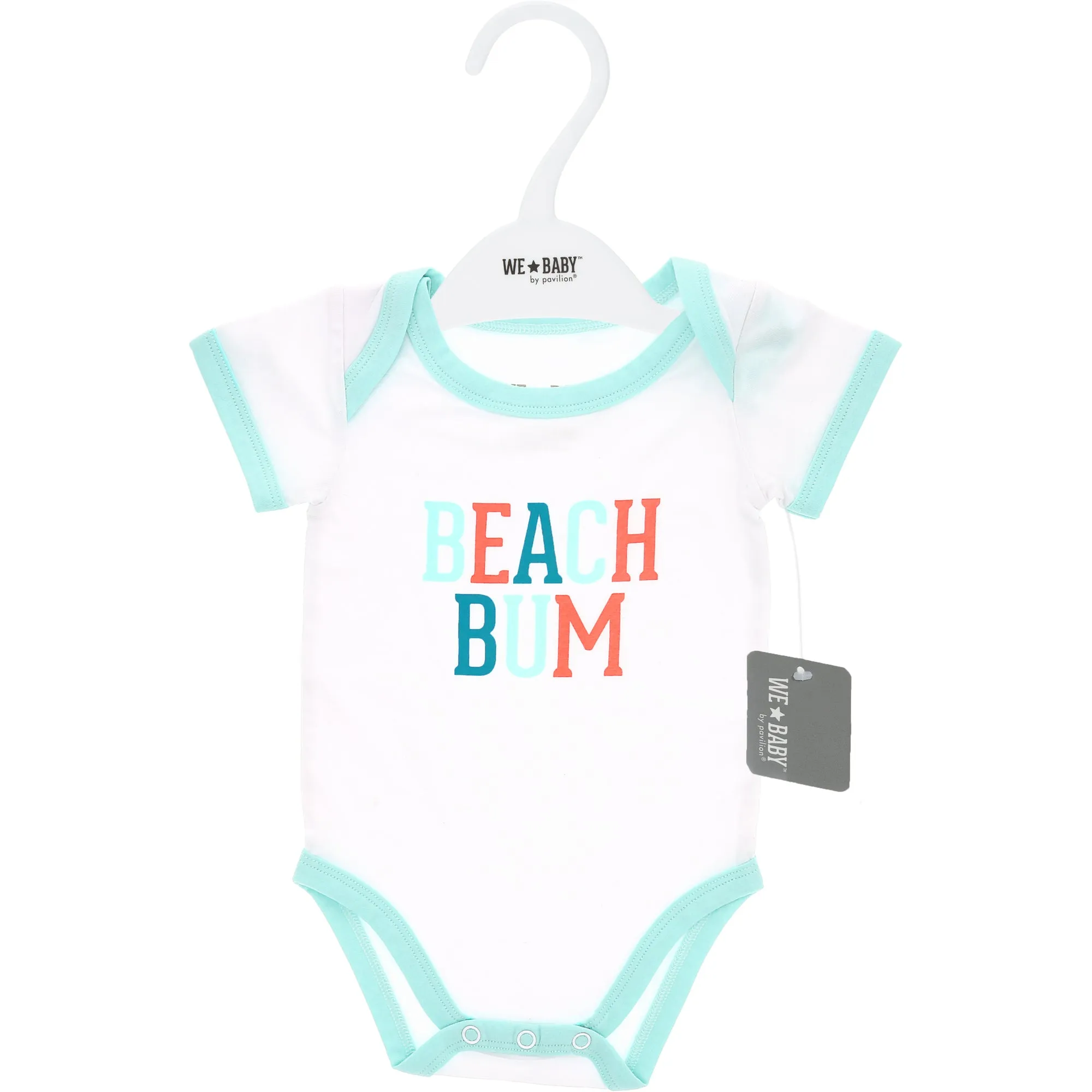 Beach Bum Aqua Trimmed Bodysuit