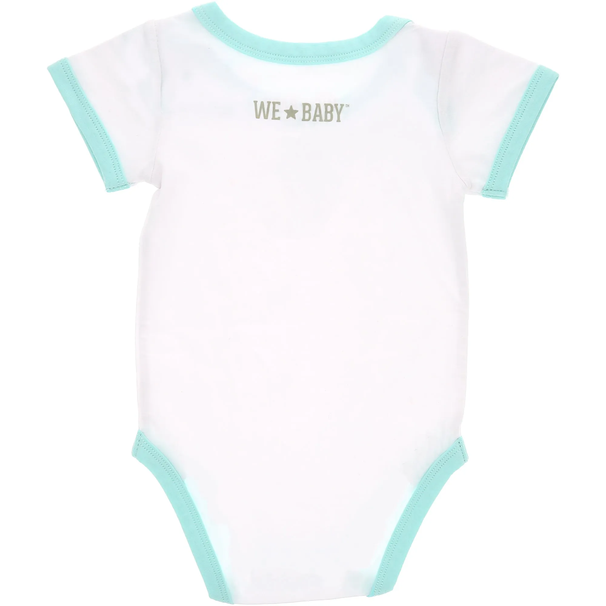 Beach Bum Aqua Trimmed Bodysuit