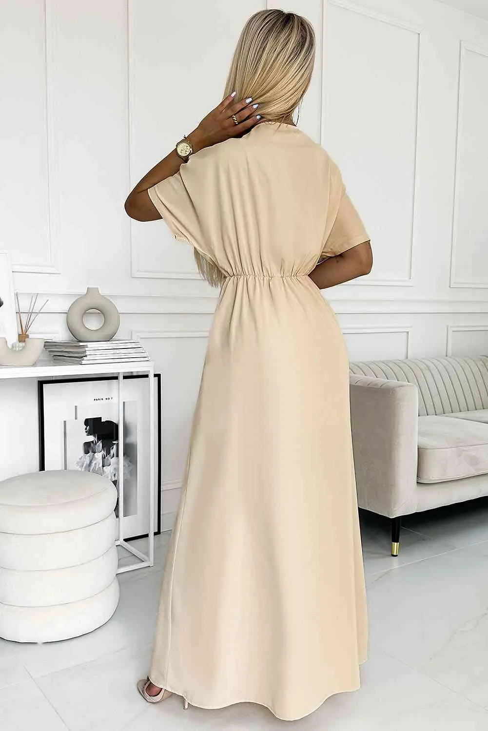 Beige Resort Maxi Dress