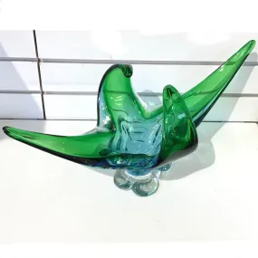 Blue-Green Stretch Glass