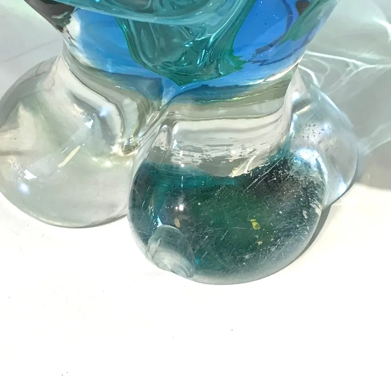 Blue-Green Stretch Glass