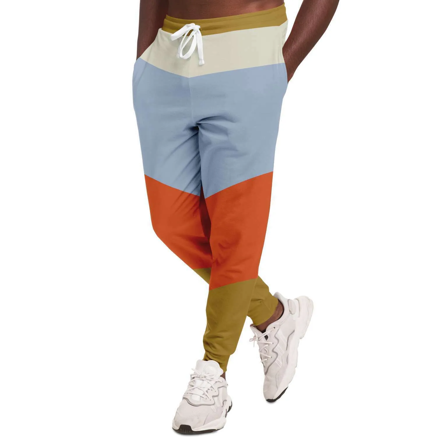 Blue Orange Alpine Unisex Fleece Joggers