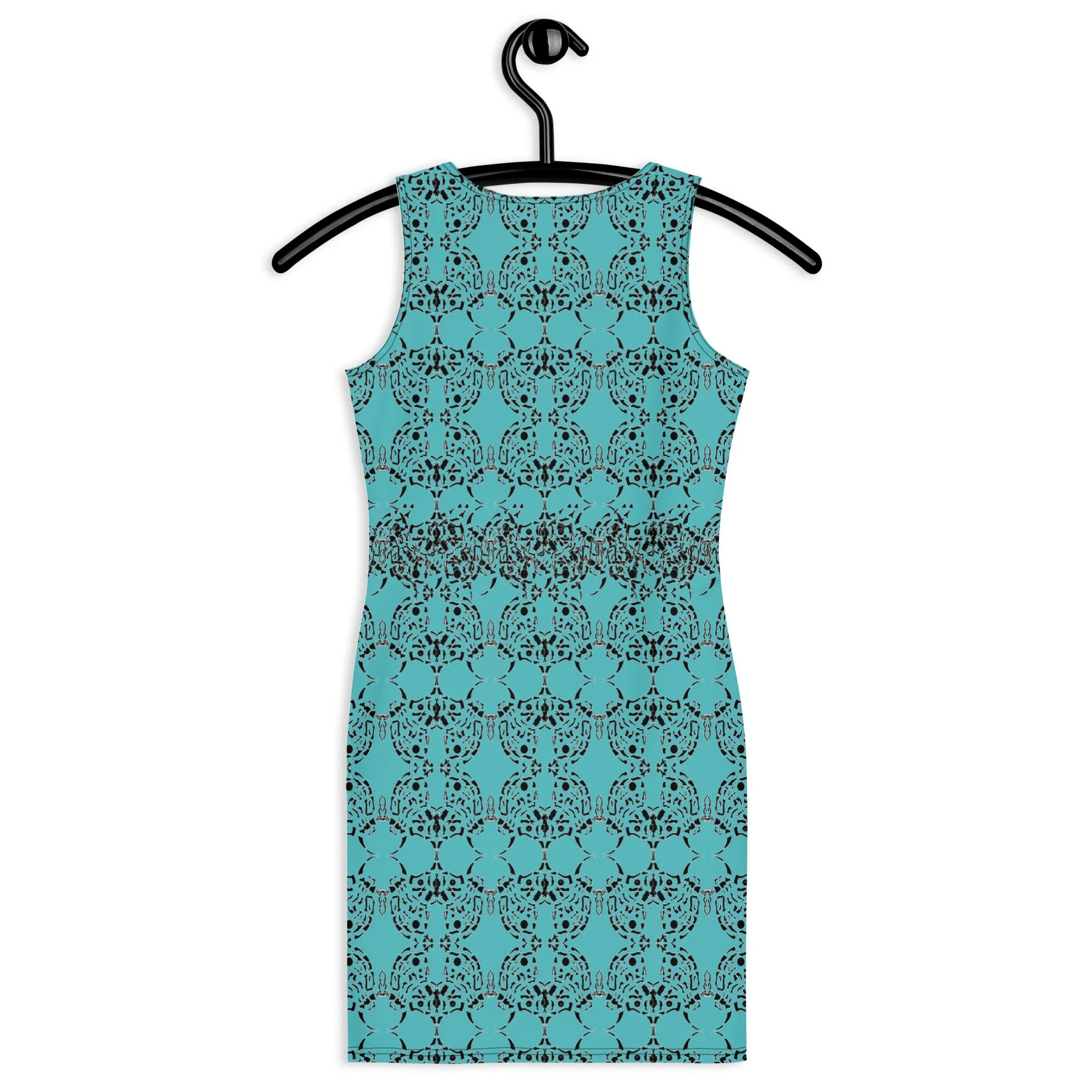 Bodycon dress geometric Print Dress, Fitted Party Mini Dress