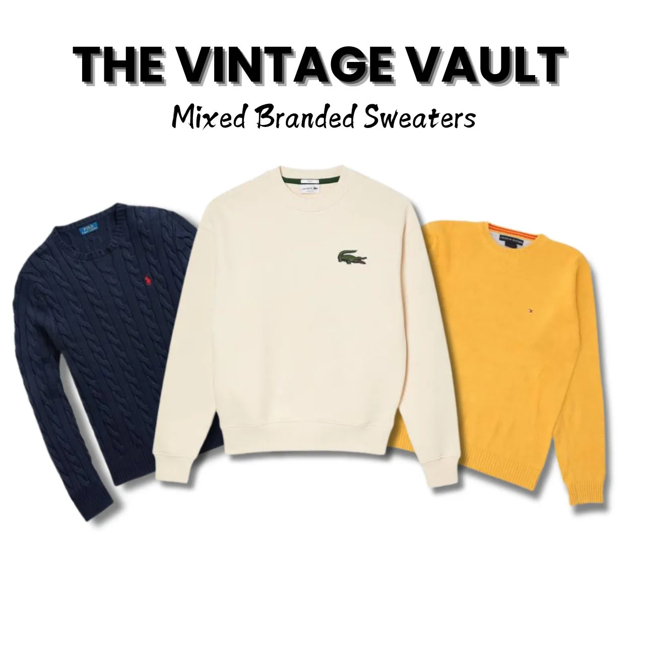 Branded Sweaters (Polo Ralph Lauren, Tommy, Lacoste)