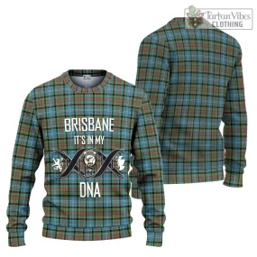 Brisbane Tartan Ugly Sweater with Family Crest DNA In Me Style