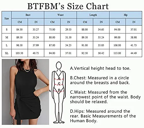 BTFBM Women Sleeveless Tank Casual Summer Bodycon T Shirt Dress Solid Tie Waist Ruched Stretch Soft Mini Short Dresses (Sleeveless Black, Small, s)