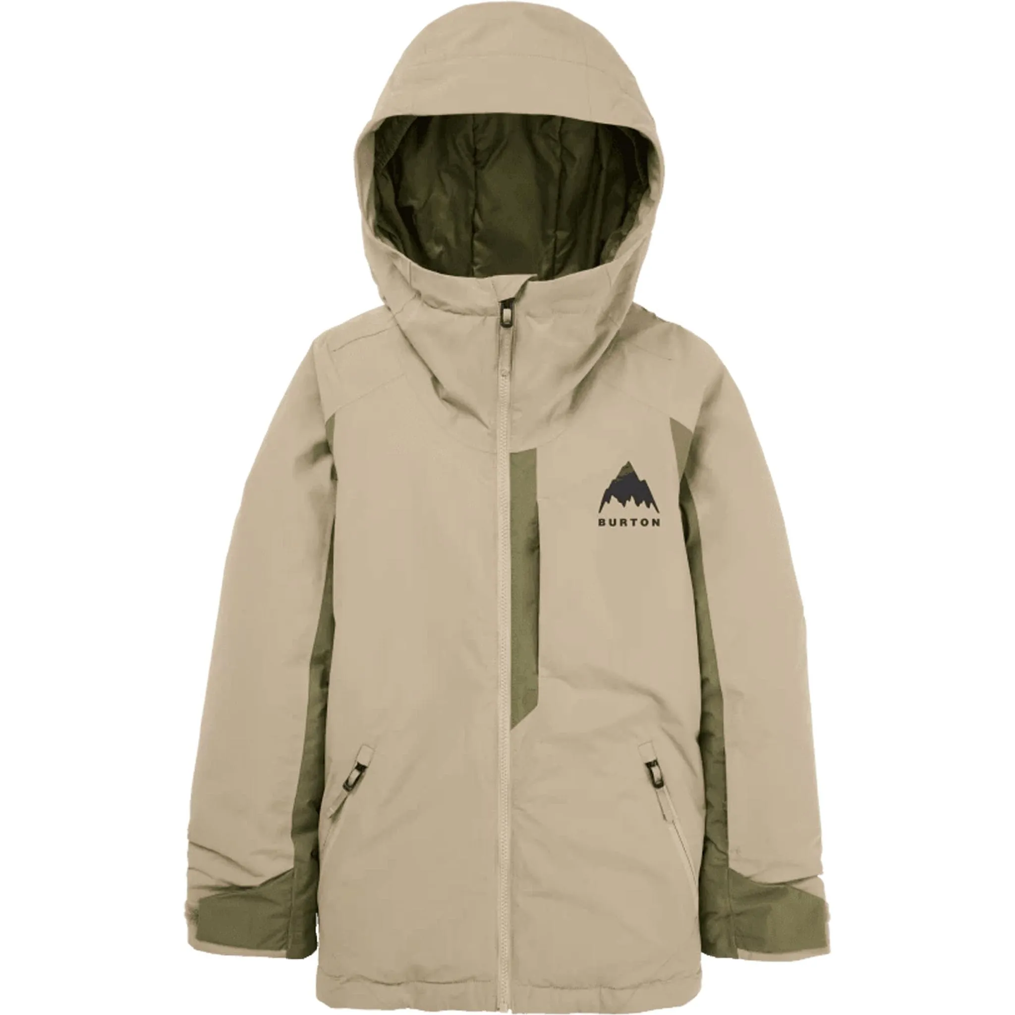 Burton Kids Hillslope 2L Jacket Summit Taupe Forest Moss