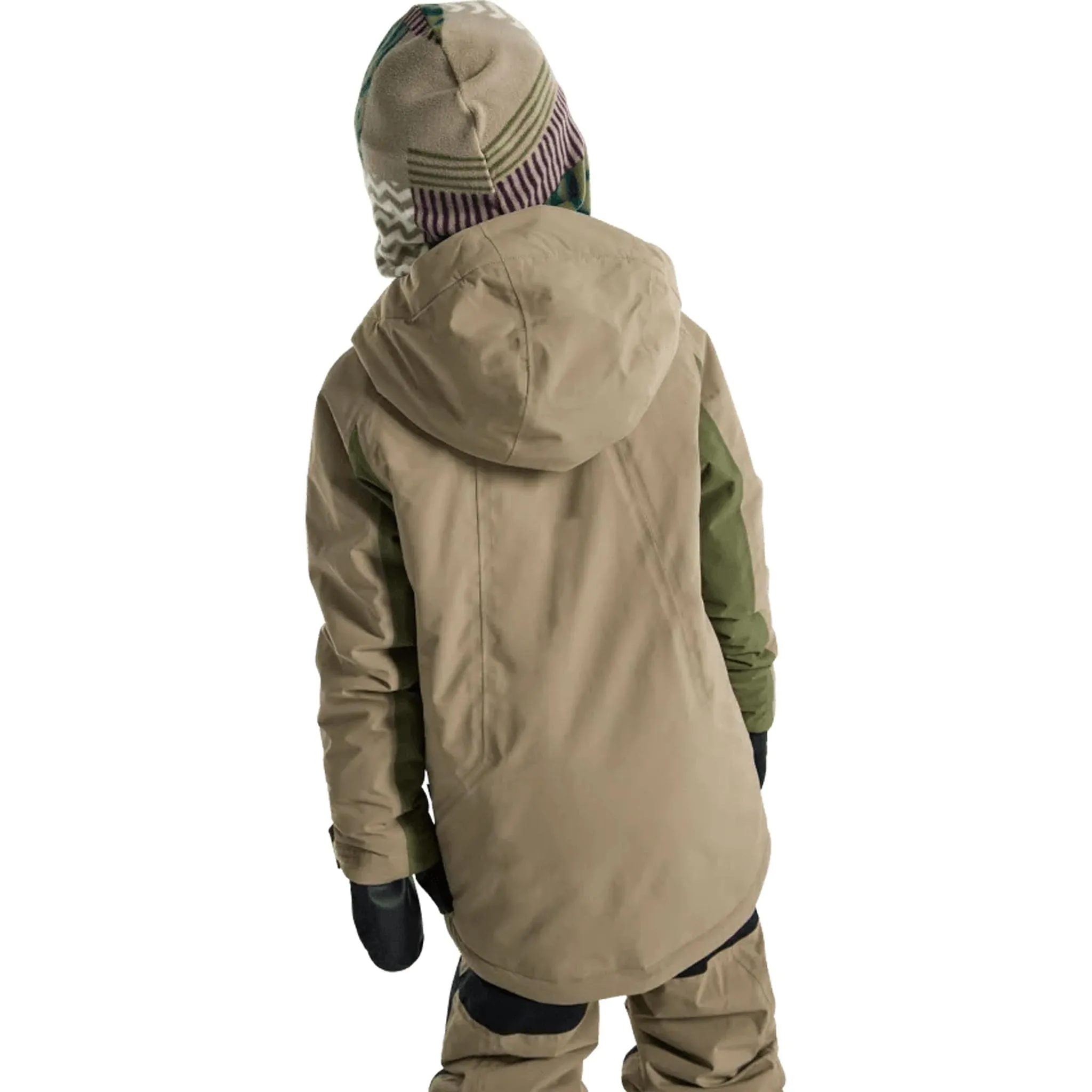 Burton Kids Hillslope 2L Jacket Summit Taupe Forest Moss