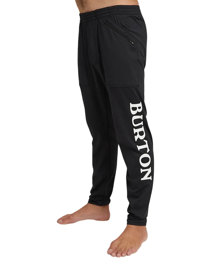 Burton Mens Midweight Base Layer Stash Pants - True Black - 2023