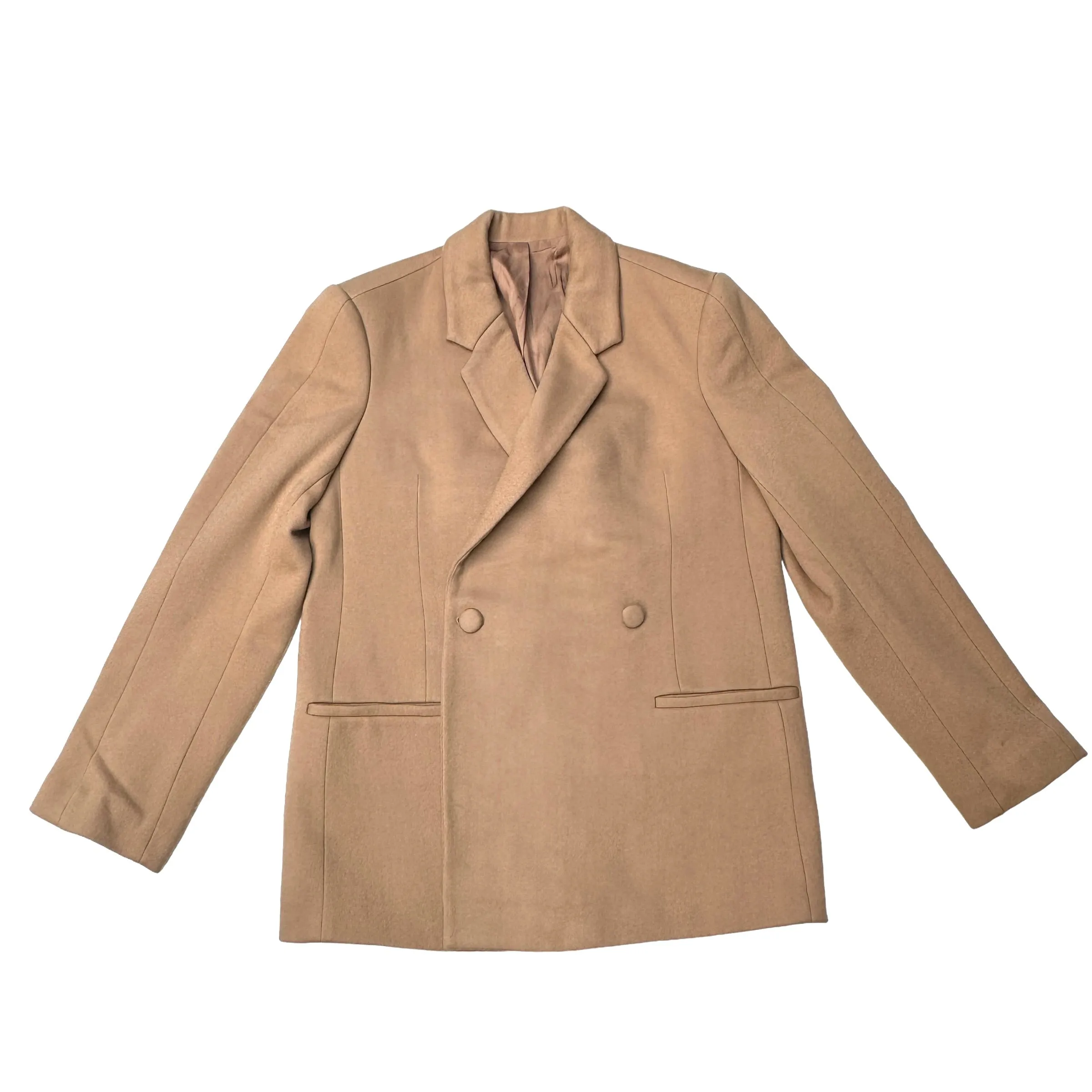 Camel Wool Blazer - S