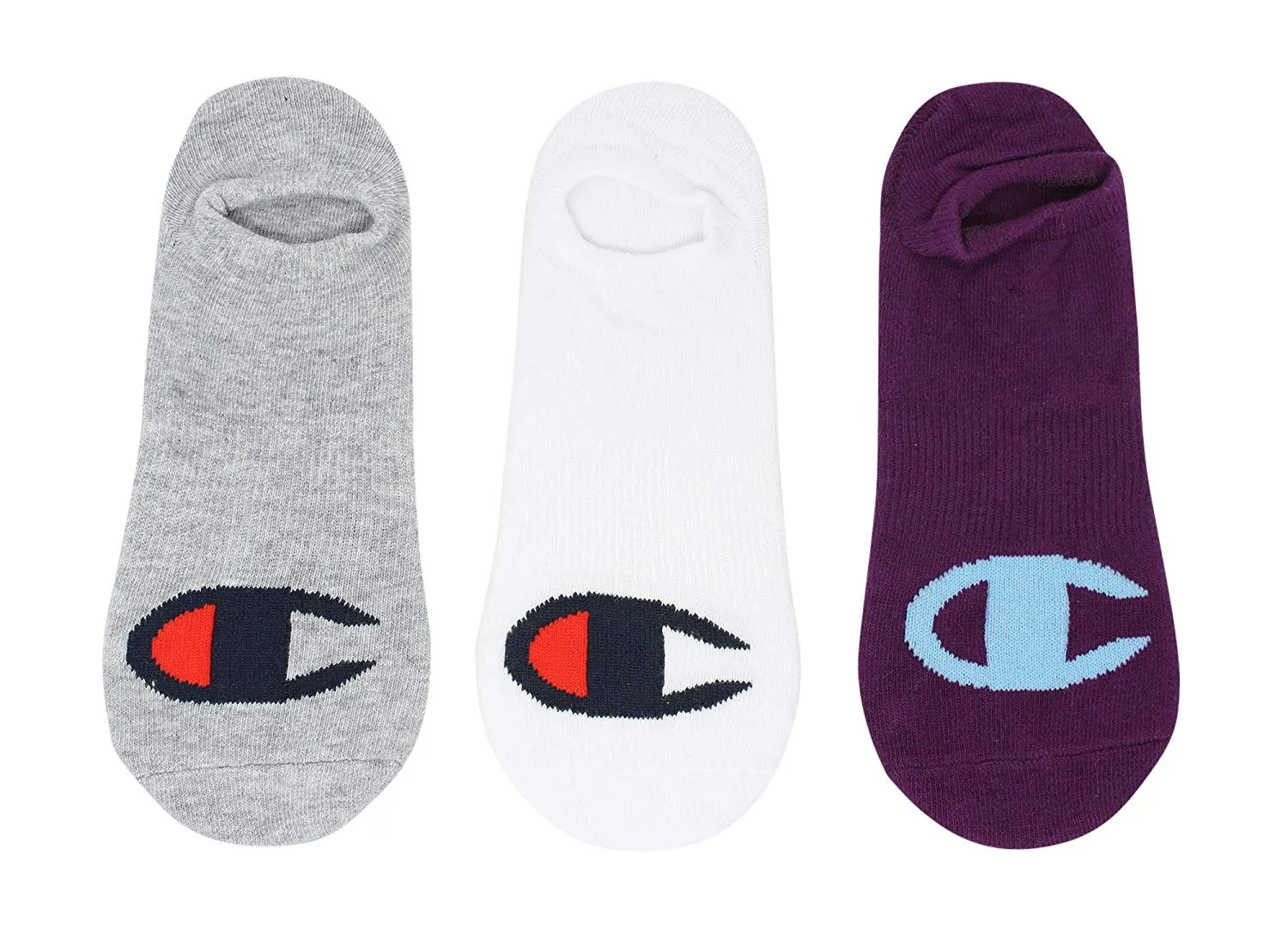 Champion LIFE Men's 3-Pack Big "C" Super No Show Socks