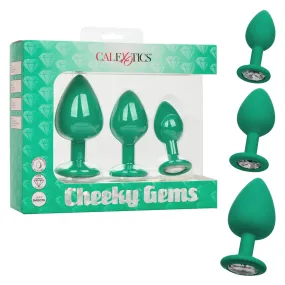 Cheeky Gems 3 pc Plug Set - Green