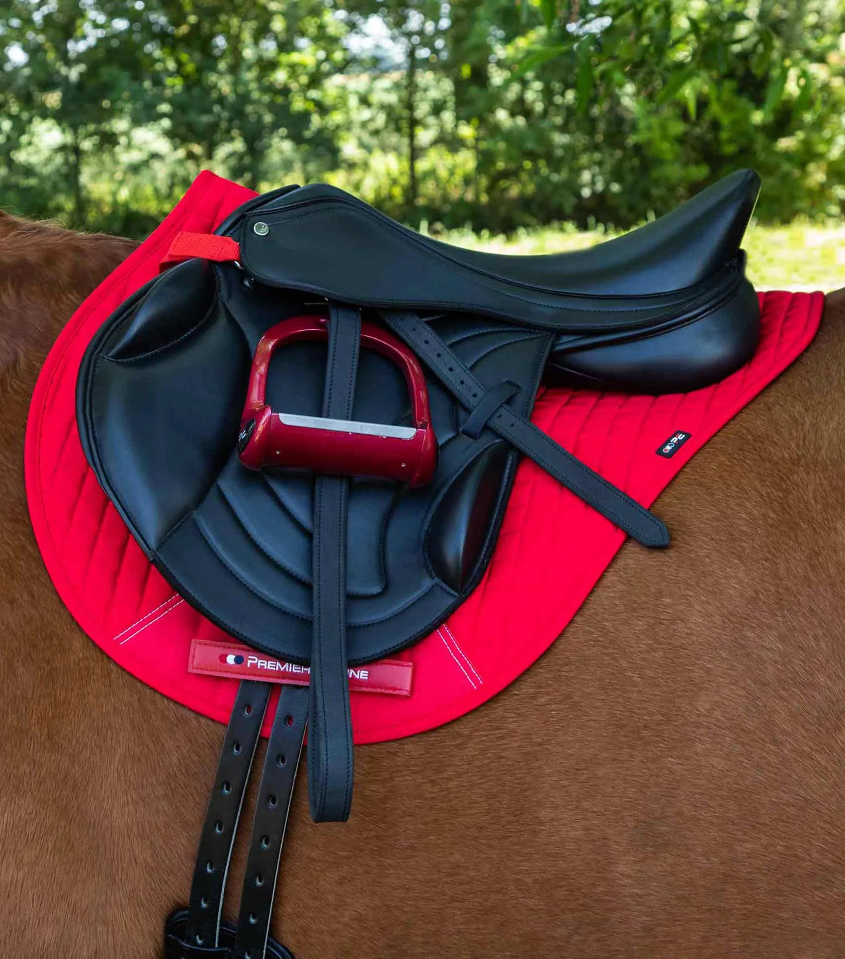 Close Contact Cotton Cross Country Saddle Pad Red