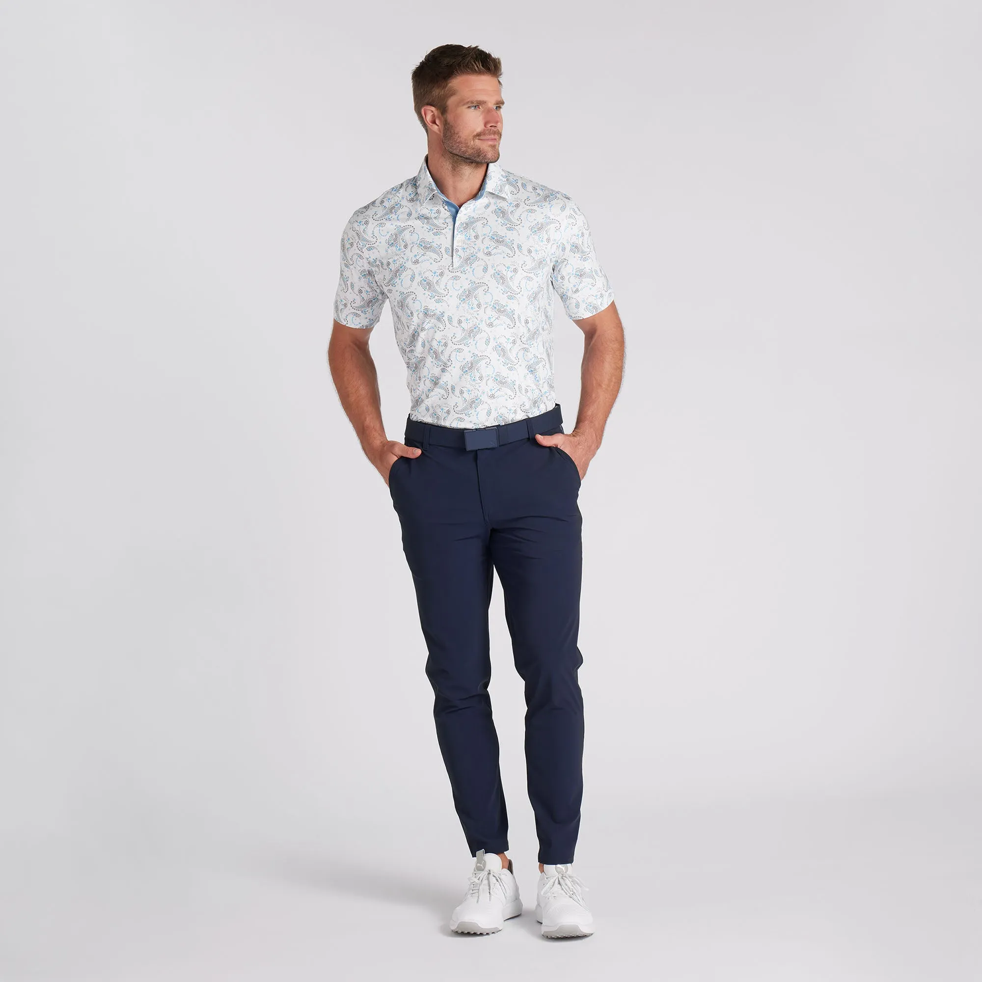 CLOUDSPUN Paisley Golf Polo