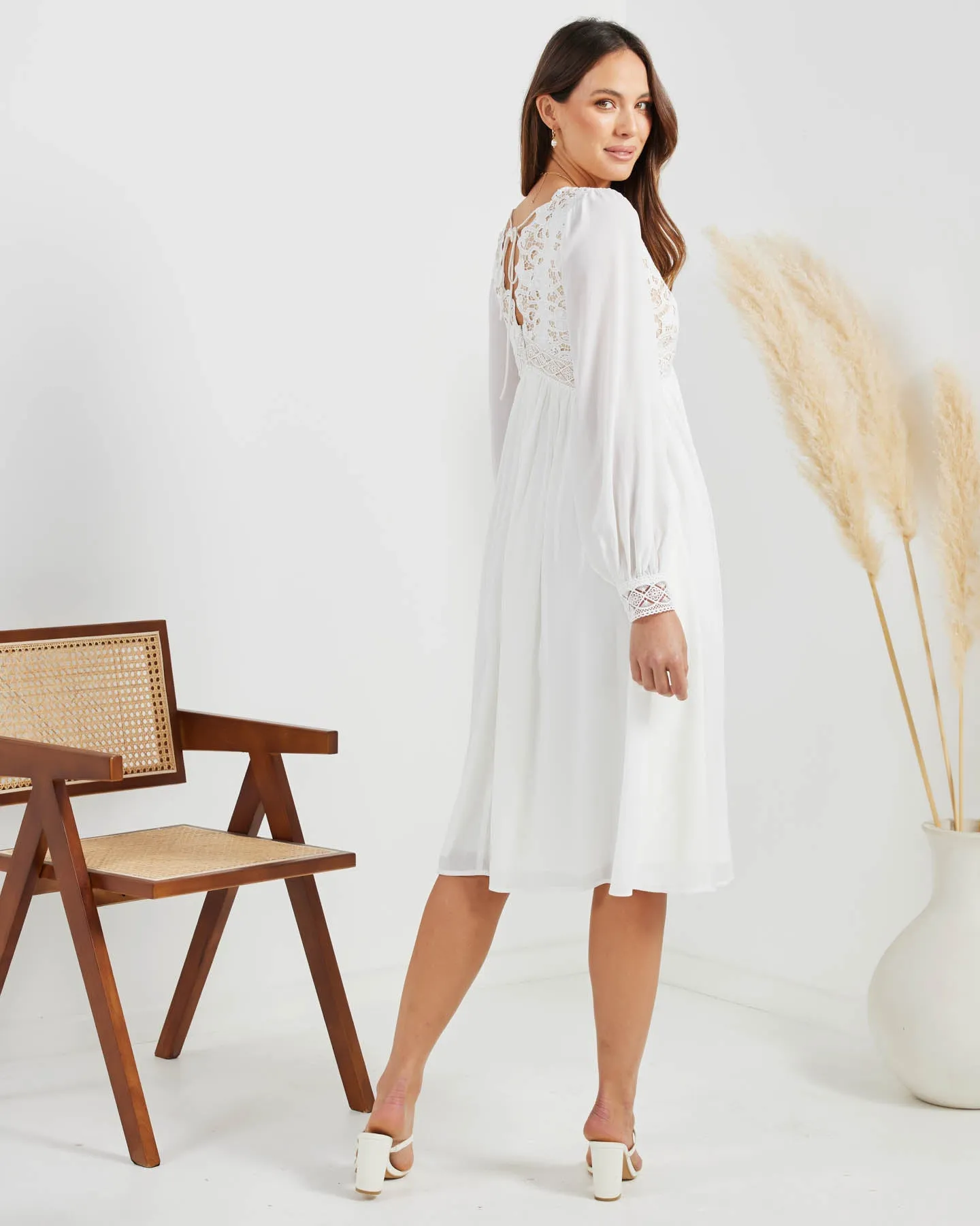 Colada Dress-White